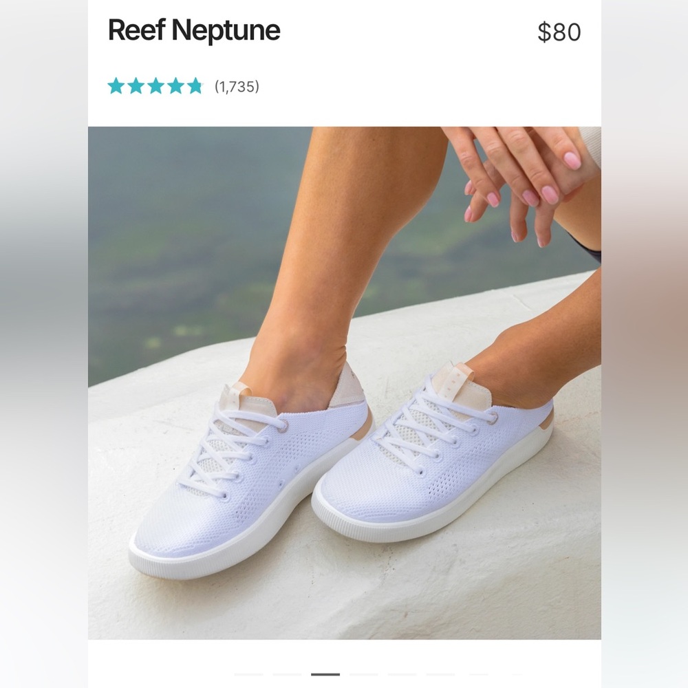 Reef Neptune White Sneakers